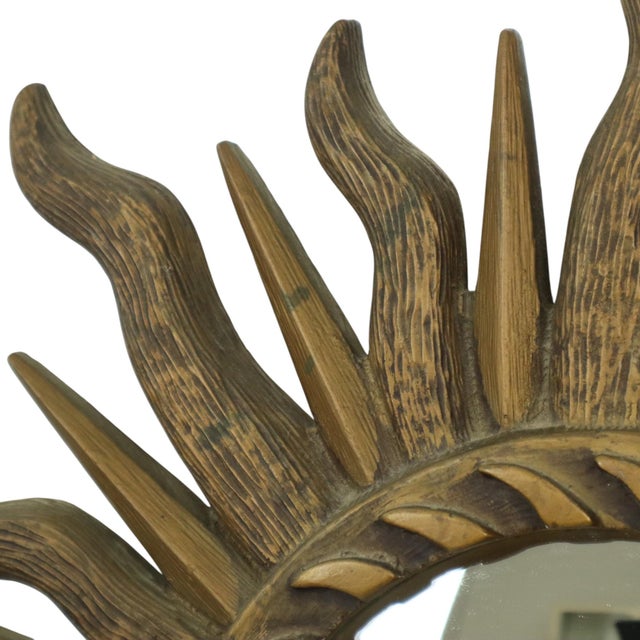 Vintage Sunburst Butler Mirror, 1960s For Sale - Image 10 of 15