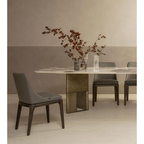 Contemporary Tetris Patagonia Glass and Bronze Dining Table by Morica Design For Sale - Image 3 of 8