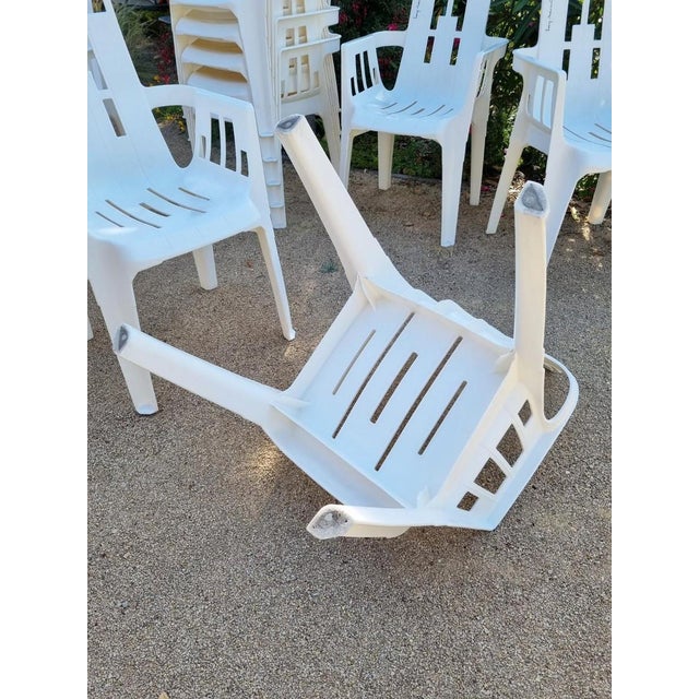 Stackable Plastic Chair by Pierre Paulin for Henry Massonnet 1980s For Sale - Image 11 of 18