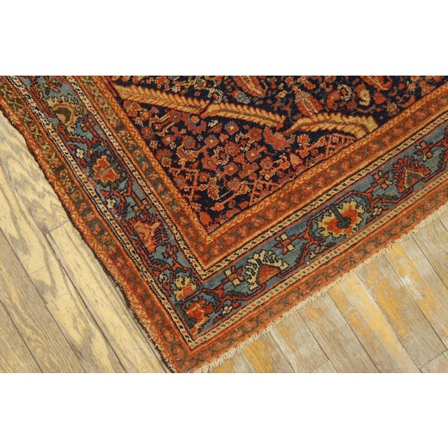 Late 19th Century Persian Malayer Carpet ( 5' x 6' 2'' - 152 x 188 cm ) For Sale - Image 4 of 12