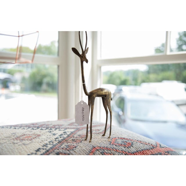 Vintage African Bronze Left Facing Gazelle For Sale In New York - Image 6 of 7
