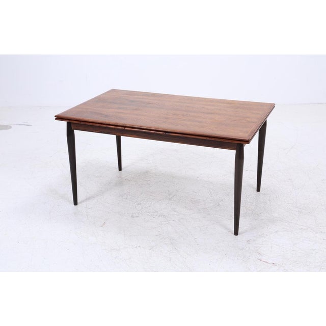 Mid-Century Rosewood Extendable Dining Table, 1960s For Sale - Image 4 of 15