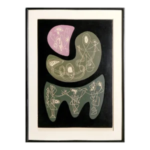 Three Islands, Alfonsas Dargis Linocut, Signed and Numbered in Pencil