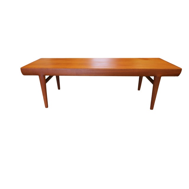 1970s Teak Coffee Table with Drawers by Johannes Andersen for CFC Silkeborg, 1960s For Sale - Image 5 of 18