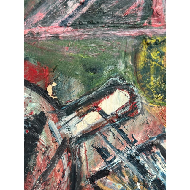 Bengt Fredriksson, Composition, 1960s, Oil on Canvas For Sale - Image 8 of 18