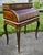 Antique French Walnut Desk Burl Brass Inlay Cylinder Roll Style Bureau Ormolu For Sale - Image 16 of 16