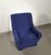 Vintage Lounge Chair in Blue Wool and Boucle, 1970s For Sale - Image 14 of 16