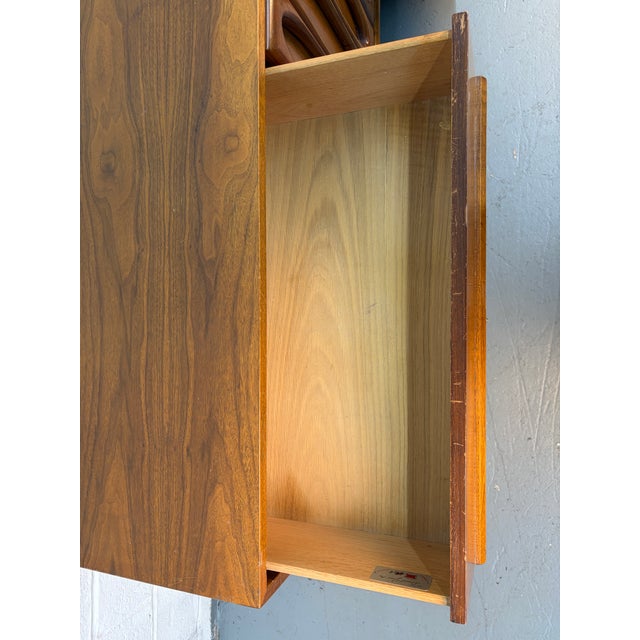 1960s Mid-Century Sculptural Walnut Dresser For Sale - Image 12 of 16