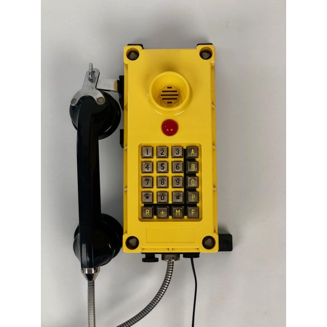 Industrial Industry Wall Mount Telephones in Bright Yellow from Tesla, 2004, Set of 2 For Sale - Image 3 of 18