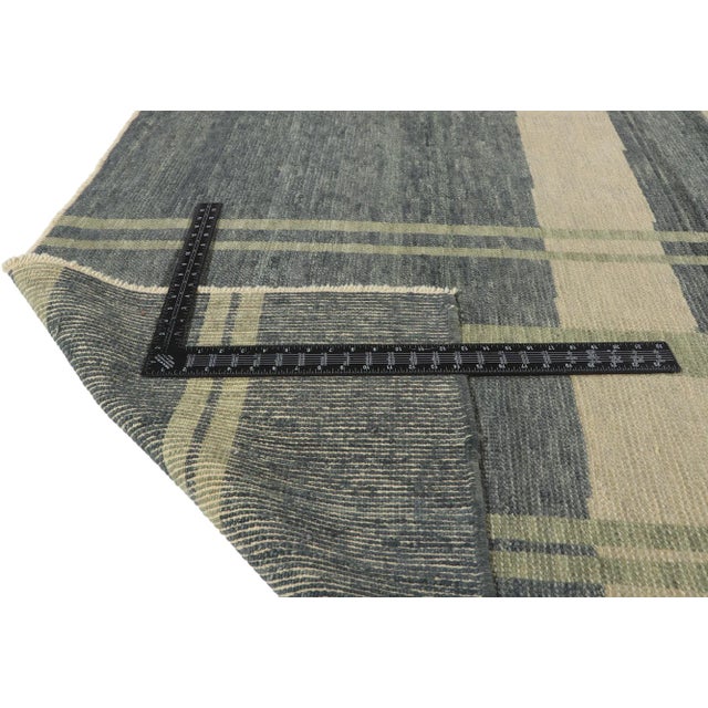 Early 21st Century Modern Plaid Tartan Rug With Ivy League Style, 08'01 X 14'10 For Sale - Image 5 of 9