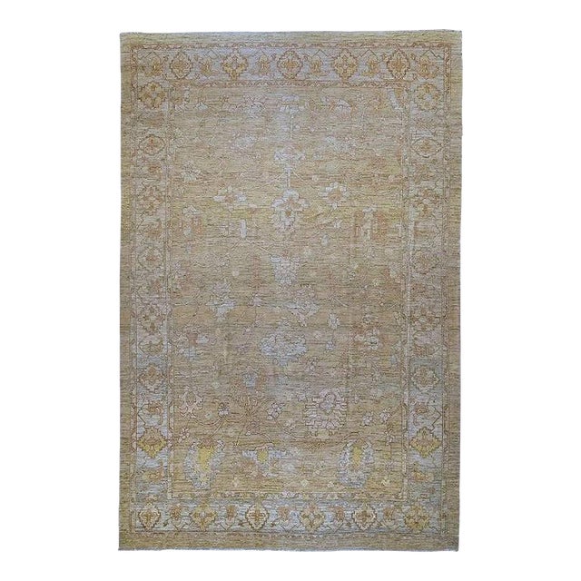 Vintage Inspired Turkish Oushak Oversize Rug - 14'4" x 21'6" For Sale