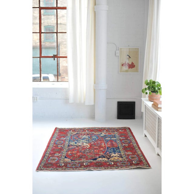 1940s Classical Mother-Daughter Rug, 4.9 x 6 For Sale - Image 12 of 12