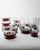 Vintage Drinking Glasses with Red Stem, 1970s, Set of 8 For Sale - Image 10 of 12