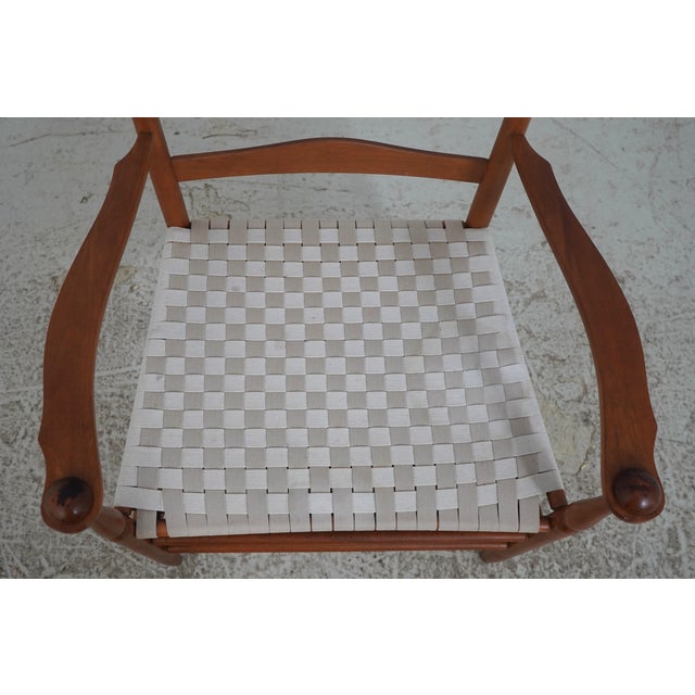 Nichols & Stone Set of 6 Shaker Style Cherry Ladder Back Dining Chairs For Sale - Image 9 of 18