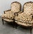 Brown Louis XV Style Armchairs in Giraffe Velvet Upholstery, France, 1950s, Set of 2 For Sale - Image 8 of 16