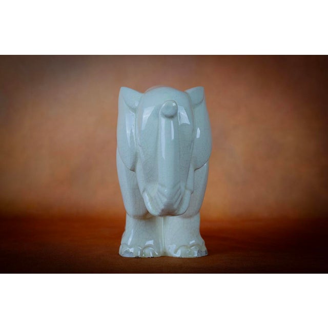 Charles Lemanceau, Crackled Earthenware Elephant, 1930, Earthenware For Sale - Image 3 of 13