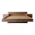 Vintage Postmodern 1980s Burlwood King Platform Bed & Nightstands For Sale
