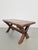 Wood Brutalist Oak Cross Leg Coffee Table, 1930s For Sale - Image 7 of 10