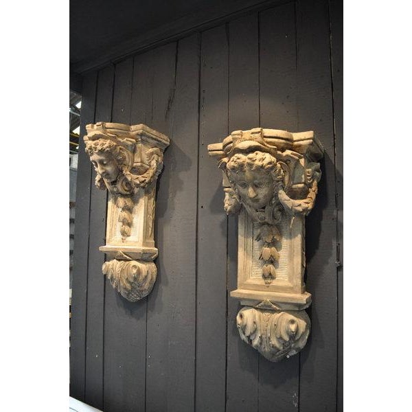 18th Century Plaster Corbels Chairish