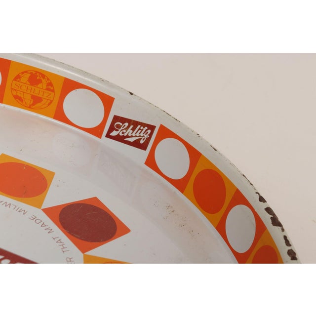 Mid-Century American Modern Schlitz Enameled Metal Beer Tray For Sale - Image 14 of 18