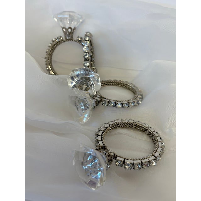 Vintage Glitiziness Large Napkin Rings, Set of 4 For Sale - Image 4 of 4