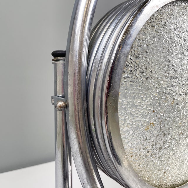 Italian Modern Geometrical Table Lamp in Crafted Glass, Metal and Wood, 1980s For Sale - Image 9 of 18