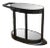 Vintage Art Deco Moderne Ebonized Wood Sculptural Bar Cart or Trolley, 1930's For Sale