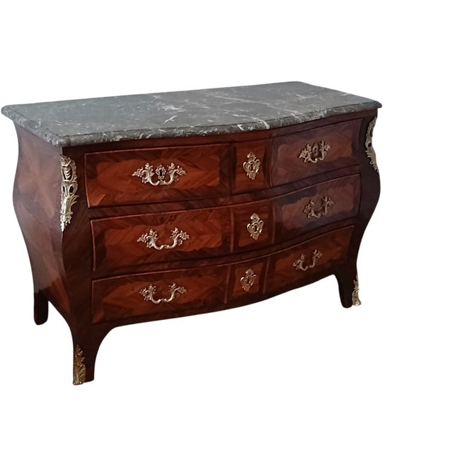 Mid 18th Century 18th Century Louis XV Tombeau Commode from L. Boudin, 1760s For Sale - Image 5 of 7