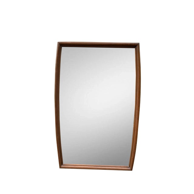 1950s 1950s John Stuart Mid-Century Modern Hanging Wall Mirror For Sale - Image 5 of 7