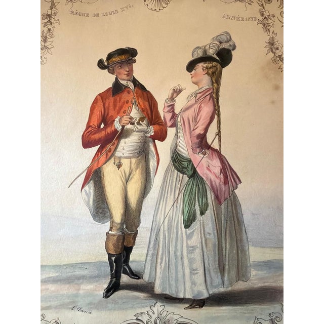 Achille Devéria, Court Costume, 1847, Lithograph For Sale - Image 6 of 9