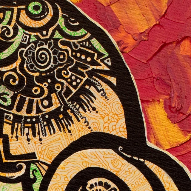 This is a one-of-a-kind original abstract cubist painting by San Diego artist, Alexander Arshansky. Its dimensions are...