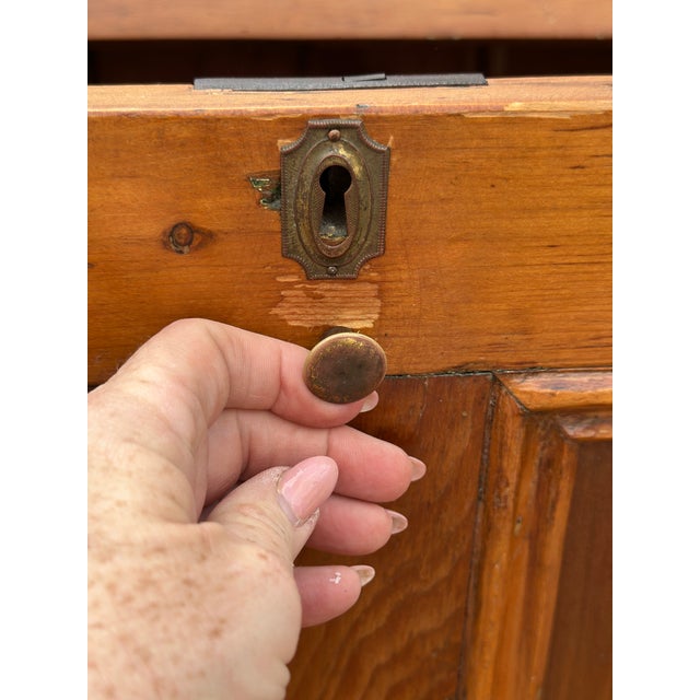 Antique American Pine Secretary For Sale - Image 10 of 12