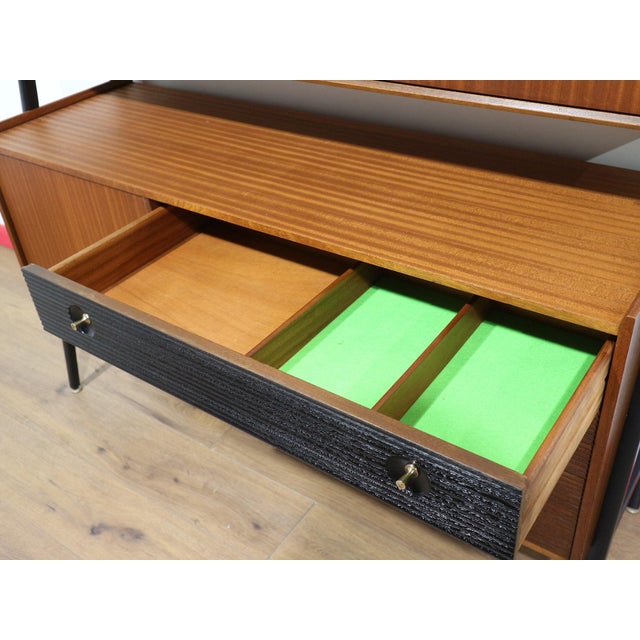 Mid Century Modern Vintage Teak Afromosia Credenza Buffet by Nathan Danish Style For Sale - Image 11 of 14