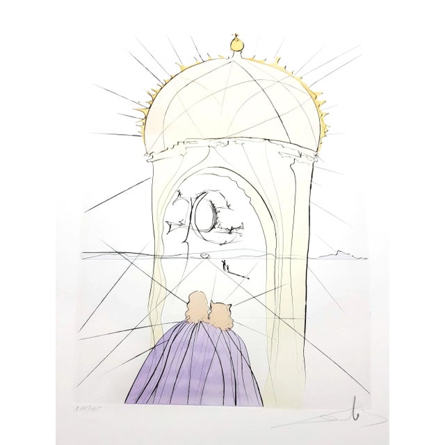 Salvador Dali - The Museum of Genius - Original Signed Engraving 1974 For Sale - Image 9 of 9