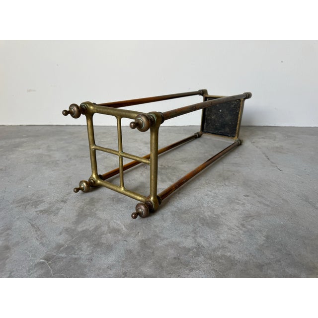 1960's Vintage Solid Brass Umbrella Stand/ Sold For Sale - Image 10 of 11