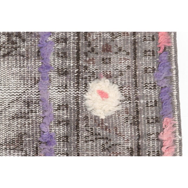 Textile 1960s Earth Tone Stripes & Minimalist Nomad Design For Sale - Image 7 of 10