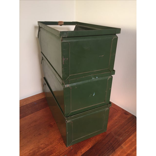 Vintage Stackbin 2 Steel Hardware Bins Set of 3 Chairish