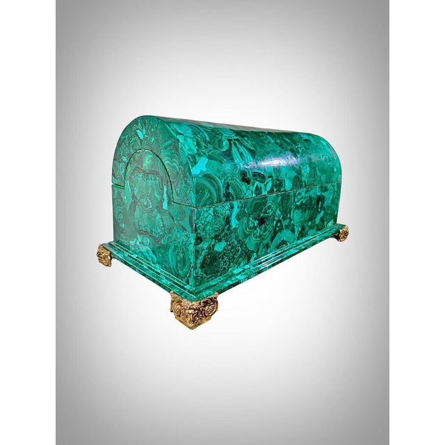 Large 20th Century Malachite Box, 1950s For Sale - Image 6 of 18