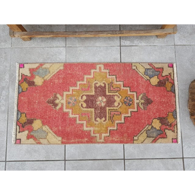 1950s Turkish Oushak Rug For Sale - Image 6 of 8