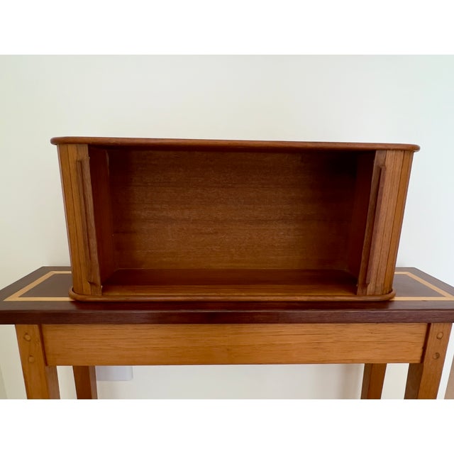 Mid-Century Modern 1970s Tambour Door Mini-Credenza Box by Teak-Tech For Sale - Image 3 of 6