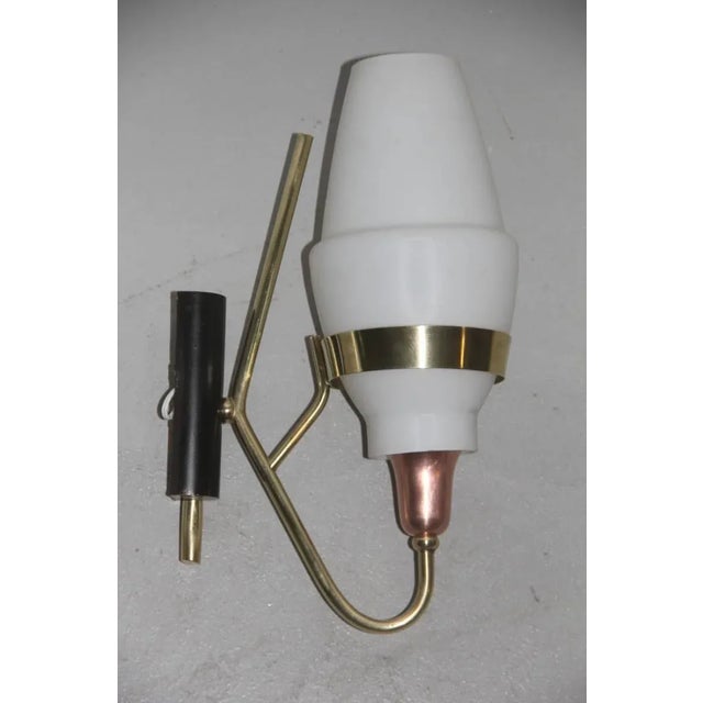 Italian Wall Sconces, 1950s, Set of 2 , in Very Good conditions. Designed 1950 to 1959 Up to 250V (Europe/UK Standard).The...