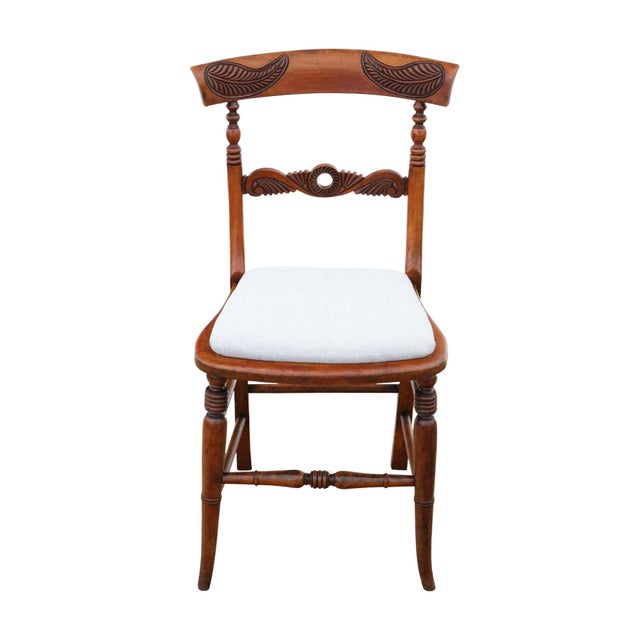 Antique Beech Dining Chairs, 1800s, Set of 4 For Sale - Image 4 of 11