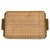Mid-Century Modern Acrylic Glass, Brass and Cane Webbing Tray in the style of Christian Dior, 1970s For Sale - Image 18 of 18