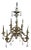 1990s Italian Nine Light Baroque Style Chandelier For Sale