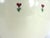 Ceramic 12" American Stoneware Hand Painted Red Heart Flower Great Bowl For Sale - Image 7 of 14