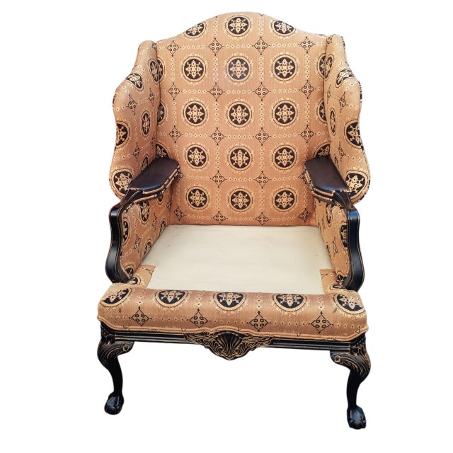 Elevate Your Space With the Old Hickory Tannery Firehouse Wingback Set For Sale - Image 10 of 12