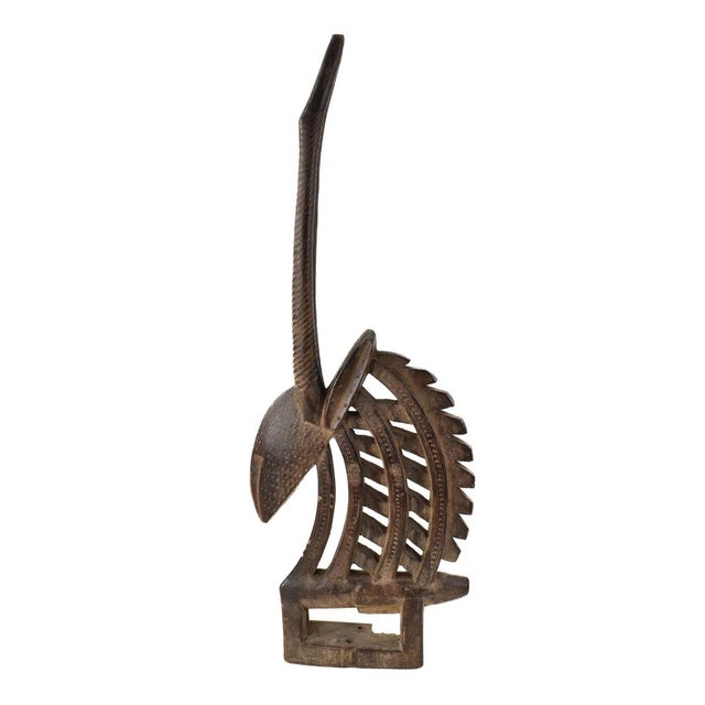 Early 20th Century Early 20th Century Bamana Antelope Chi Wara Headcrest Mali For Sale - Image 5 of 7