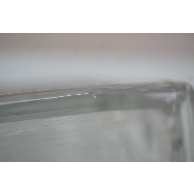 Vintage Fostoria Glass Geometric Square Liquor Bar Bottle Decanter For Sale - Image 11 of 15