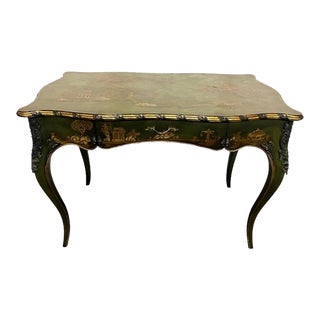 1970s Vintage Mainland Smith Chinoiserie Writing Desk For Sale