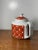 1980s Vintage Floral Teapot Red White Porcelain | Mid Century Style Tea Pot For Sale - Image 5 of 14